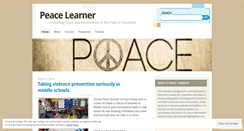 Desktop Screenshot of peacelearner.org
