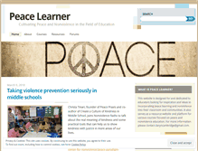 Tablet Screenshot of peacelearner.org
